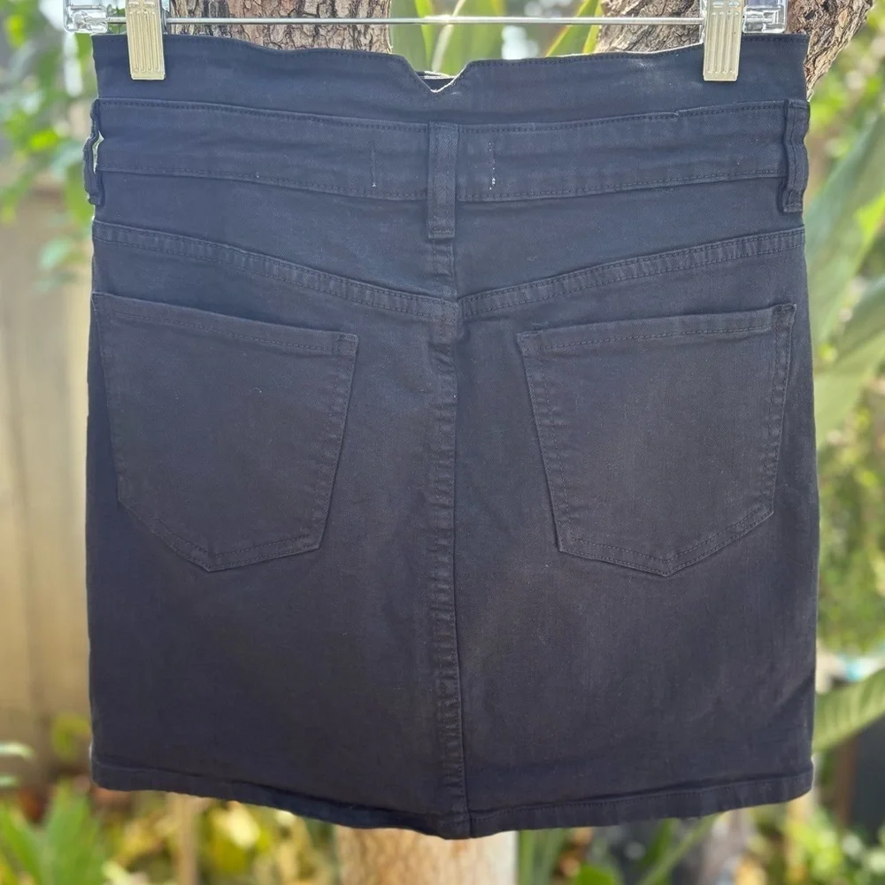 PACSUN Classic Black Wash Mid-Rise Mini Denim Skirt | Size 25